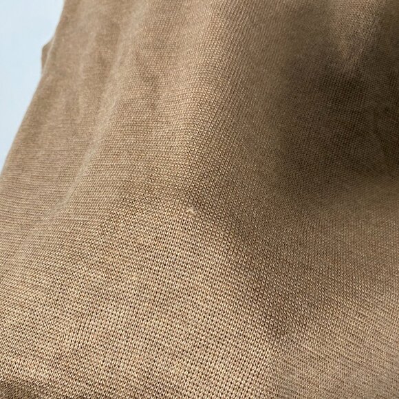 AMI Alexandre Mattiussi Beige Merino Ami De Coeur V-Neck Sweater mens size XL - Picture 9 of 10